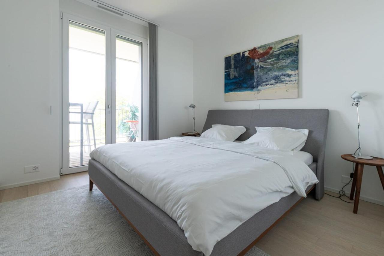Les Terrasses De Lavaux 1 - Appartement De Luxe Avec Vue Panoramique Et Piscine Puidoux 외부 사진