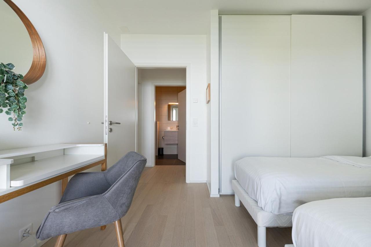 Les Terrasses De Lavaux 1 - Appartement De Luxe Avec Vue Panoramique Et Piscine Puidoux 외부 사진