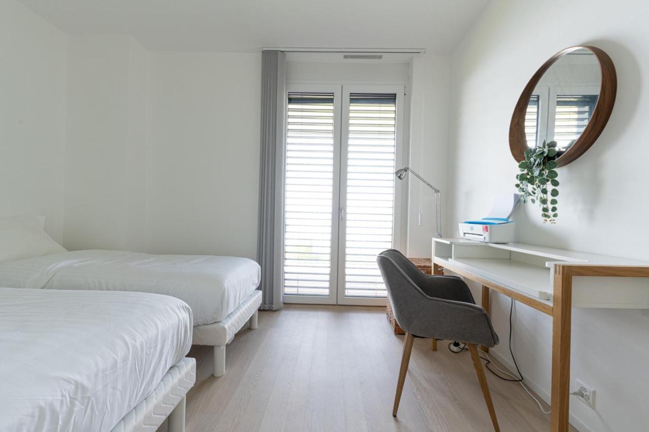 Les Terrasses De Lavaux 1 - Appartement De Luxe Avec Vue Panoramique Et Piscine Puidoux 외부 사진